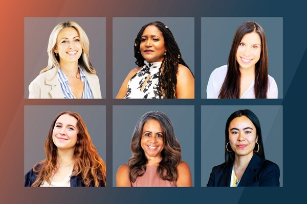 Six women founders Elina Furman, Debbie Dickinson, Corinne Vargas, Joelle Tudor, Julie Gordon White and Cindy Belardo