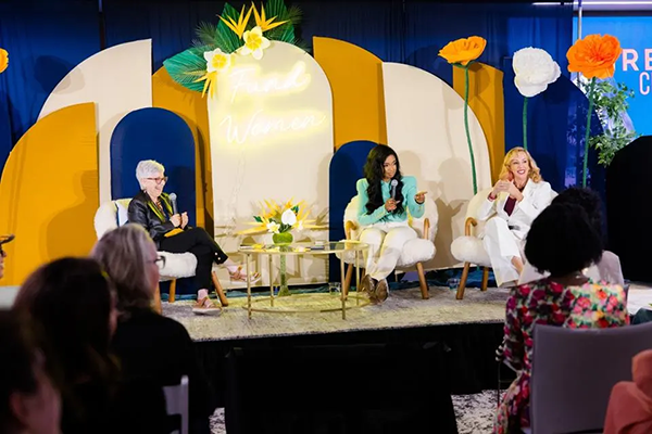 Arian Simone, Elizabeth Gore and Gerri Stangle at Fireside Chat