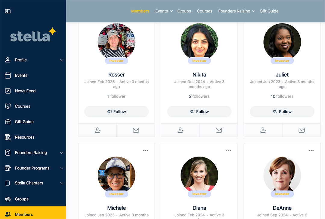 investor members